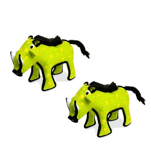 TUFFY® : 2 Pack Armadillo Dog Toy: Ultra Durable Plush Toy with Multiple Layers & Reinforced Seams, Washable and Floats, Original Construction