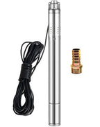 2" Deep Well Submersible Pump with Control Box, 1/2HP 110V Deep Well Pump
