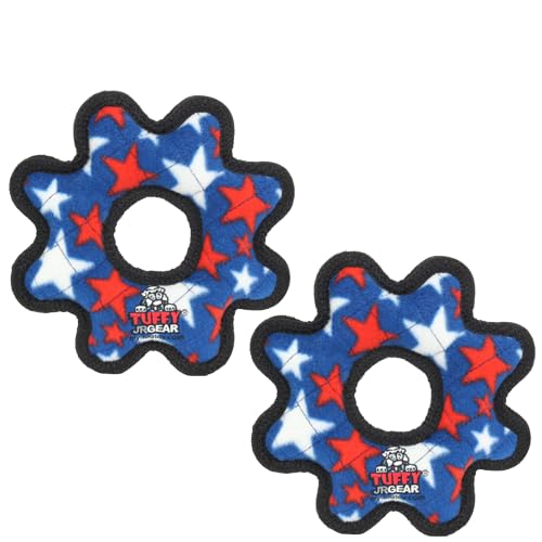 TUFFY® 4 Pack Gear Ring Rabbit Boomerang Turkey Plush Dog Toys