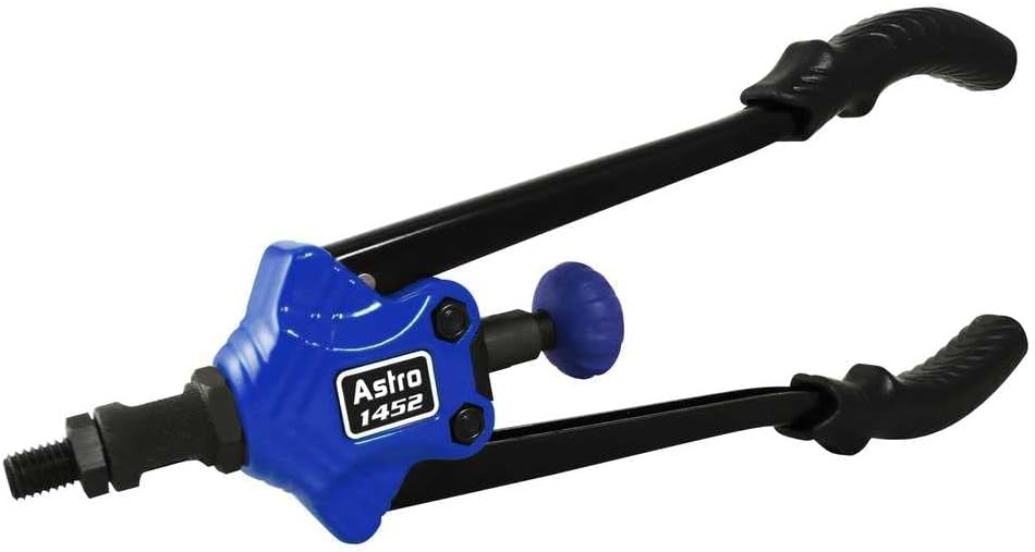 Astro Pneumatic Tool 1452-4 XL Nut/Thread Setting Hand Riveter Kit 1/2" Cap 4x