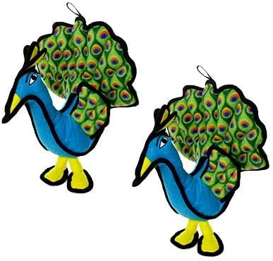 TUFFY® 2 Pack Peacock Ultra Durable Plush Dog Toys