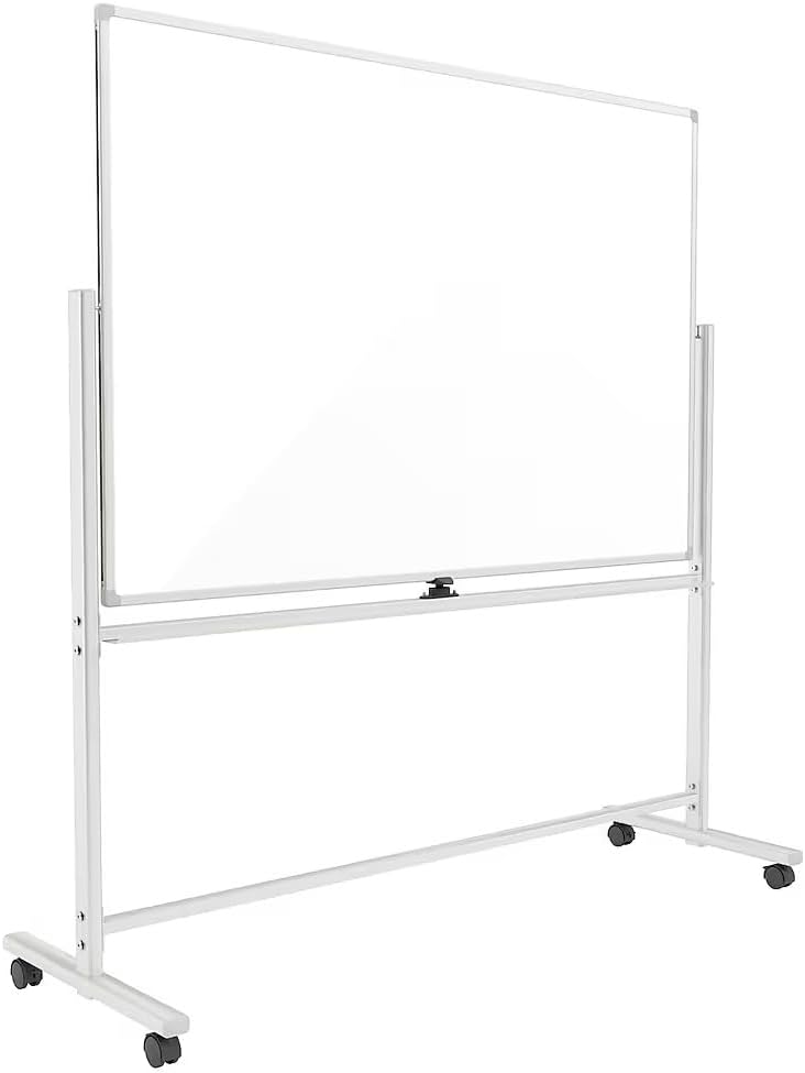 TRU RED Magnetic Mobile Dry Erase Board, 40x60 In, Double-Sided