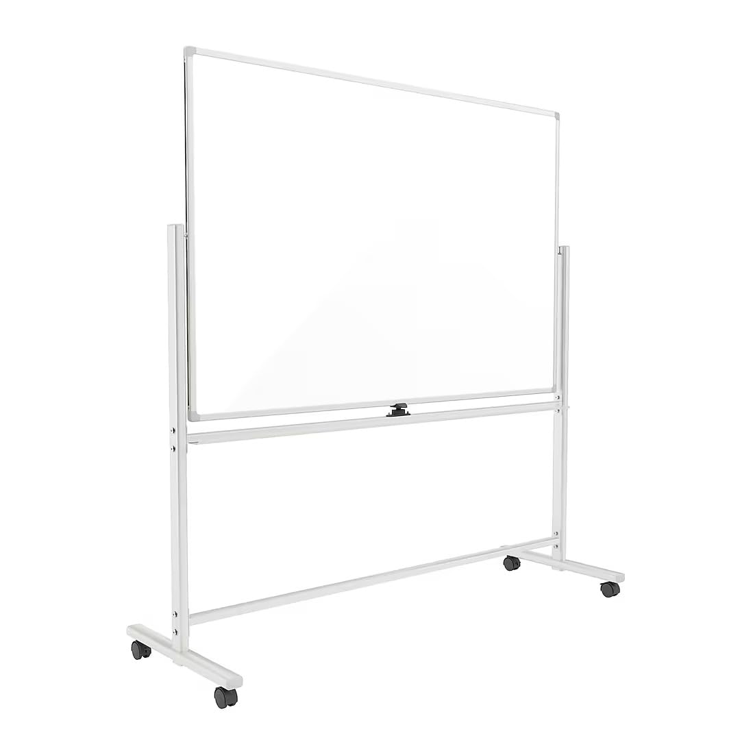 TRU RED Magnetic Mobile Dry Erase Board, 40x60 In, Double-Sided