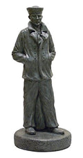 Solid Rock Stoneworks Concrete Sailor Statue- 24" Tall (Indigo)