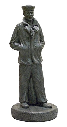 Solid Rock Stoneworks Concrete Sailor Statue- 24" Tall (Indigo)