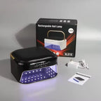 Sophie Arts Super Strong LED/UV Nail Lamp, 82 LED Beads, 12-Hour Battery Life, Fast Dry for UV Gel, Acrylic and Builder Gel (Black)