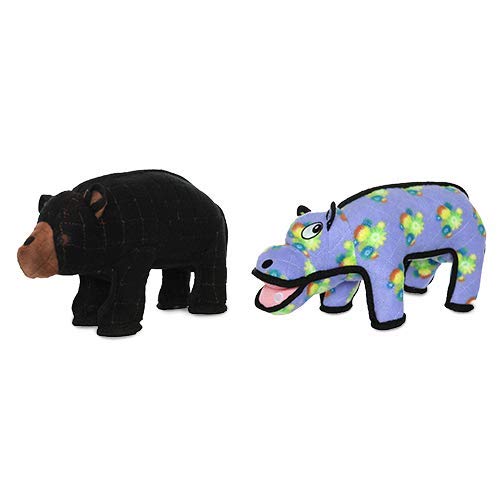 TUFFY® 2 Pack Hippo Ultra Durable Plush Dog Toys