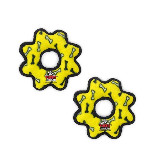 TUFFY® 4 Pack Gear Ring Rabbit Boomerang Turkey Plush Dog Toys