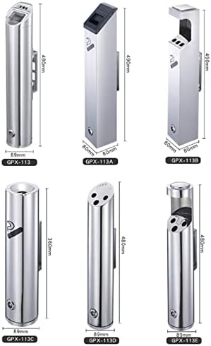 Wall-Mounted Stainless Steel Cigar Ashtray for Outdoor Public Spaces - Large Capacity Commercial Cigarette Butt Container, Durable Smokers Outpost Solution