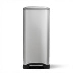 Home Zone Living 13 Gallon Kitchen Trash Can with Dual Compartments
