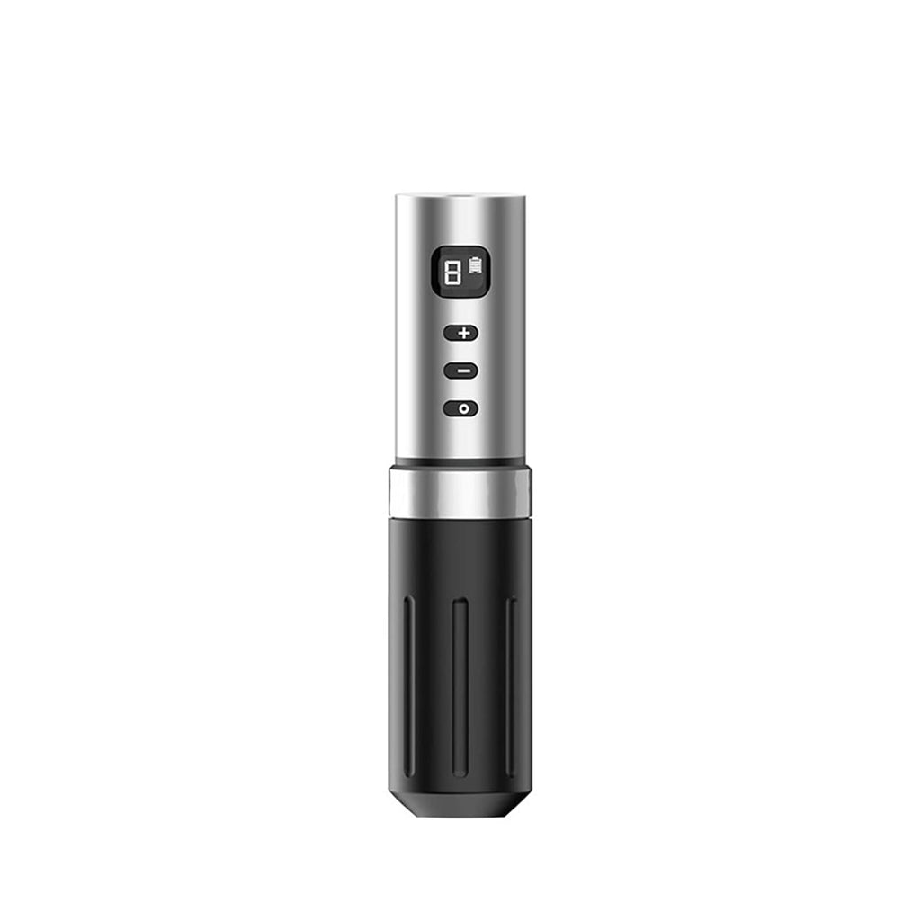 Wireless Rotary Tattoo Pen 1800mAh 3 Lithium Battery Rechargeable Tattoo Machine(Silver Battery)