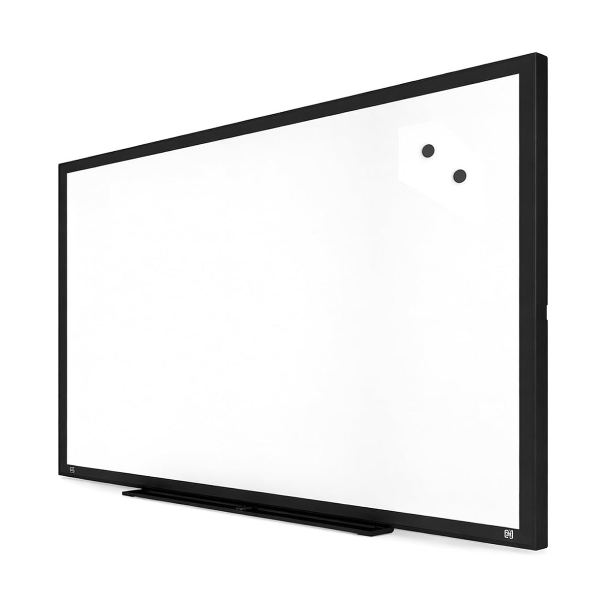 TRU RED Magnetic Steel Dry Erase Board, 5 ft x 3 ft, Black Frame