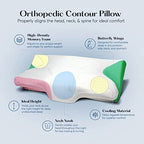Sutera - Dream Deep Contour Memory Foam Cervical Pillow - White+Bag