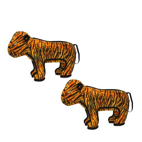 TUFFY® 2 Pack Tiger Ultra Durable Plush Dog Toys