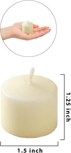 Serene Spaces Living 10-Hour Ivory Votive Candle, Unscented, Long-Burning Tea Light Candles for Weddings, Parties, Events, Restaurants & Bars, Pack of 432