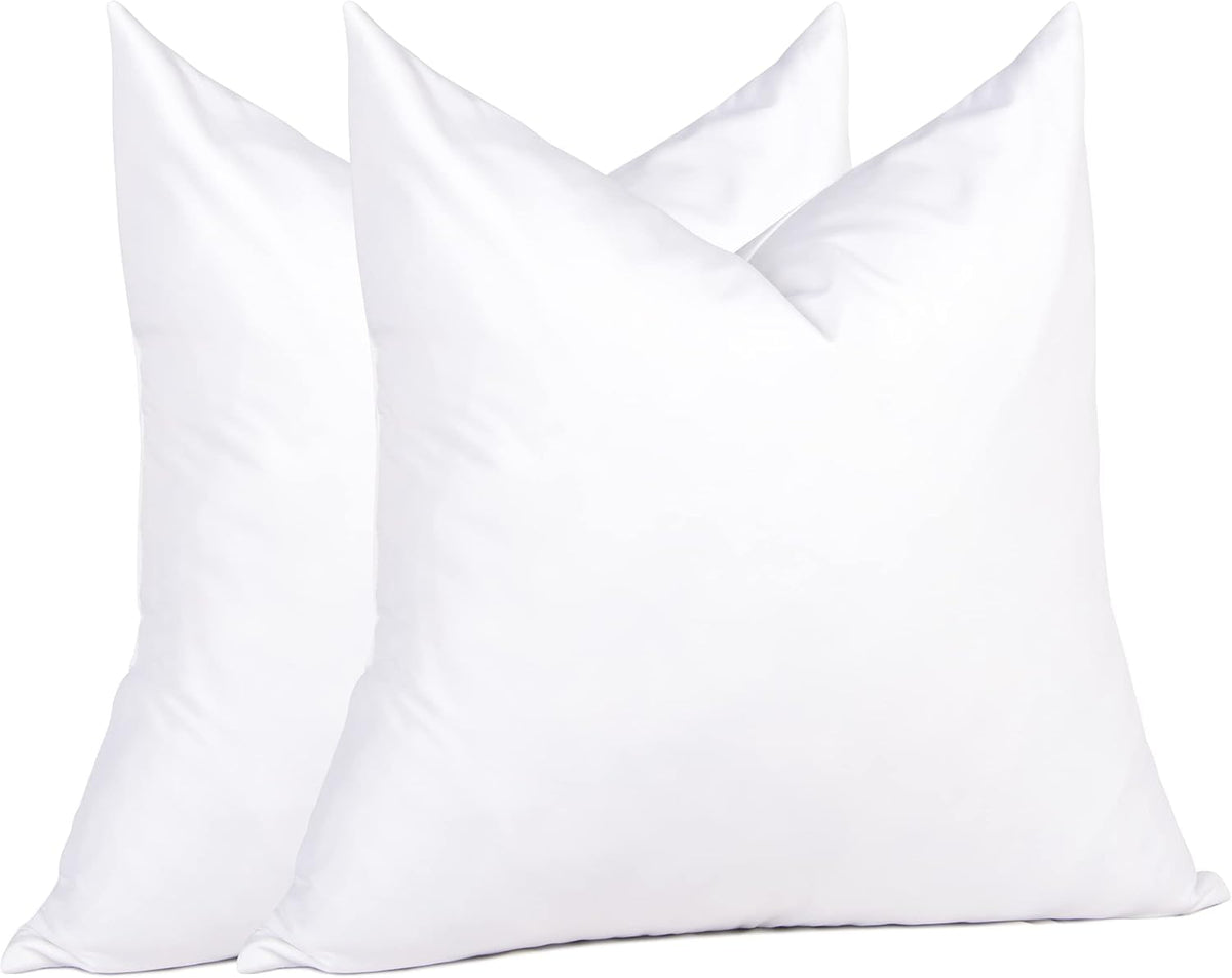 puredown® 24x24 Feather Down Pillow Inserts, Set of 4 Throw Pillow Inserts for Decorative Throw Pillow, Bed, Couch and Home Decor