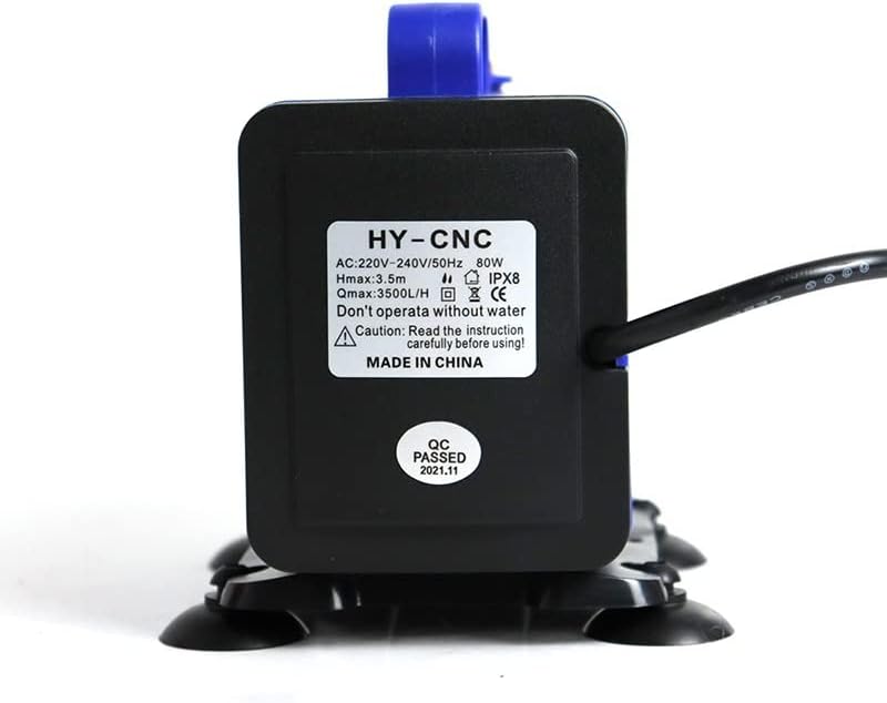 Submersible Sump Pump 80W 3.5M Submersible Water Pump Multi-Function 3500L/H IPX8 220V&5M Pipe Transfer Pump (Voltage : Pump and Pipe F)
