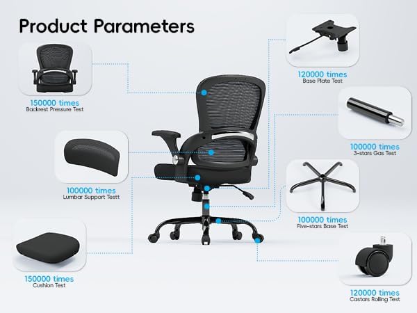 TRALT Office Chair - Ergonomic Office Chair with Back Support for Adults