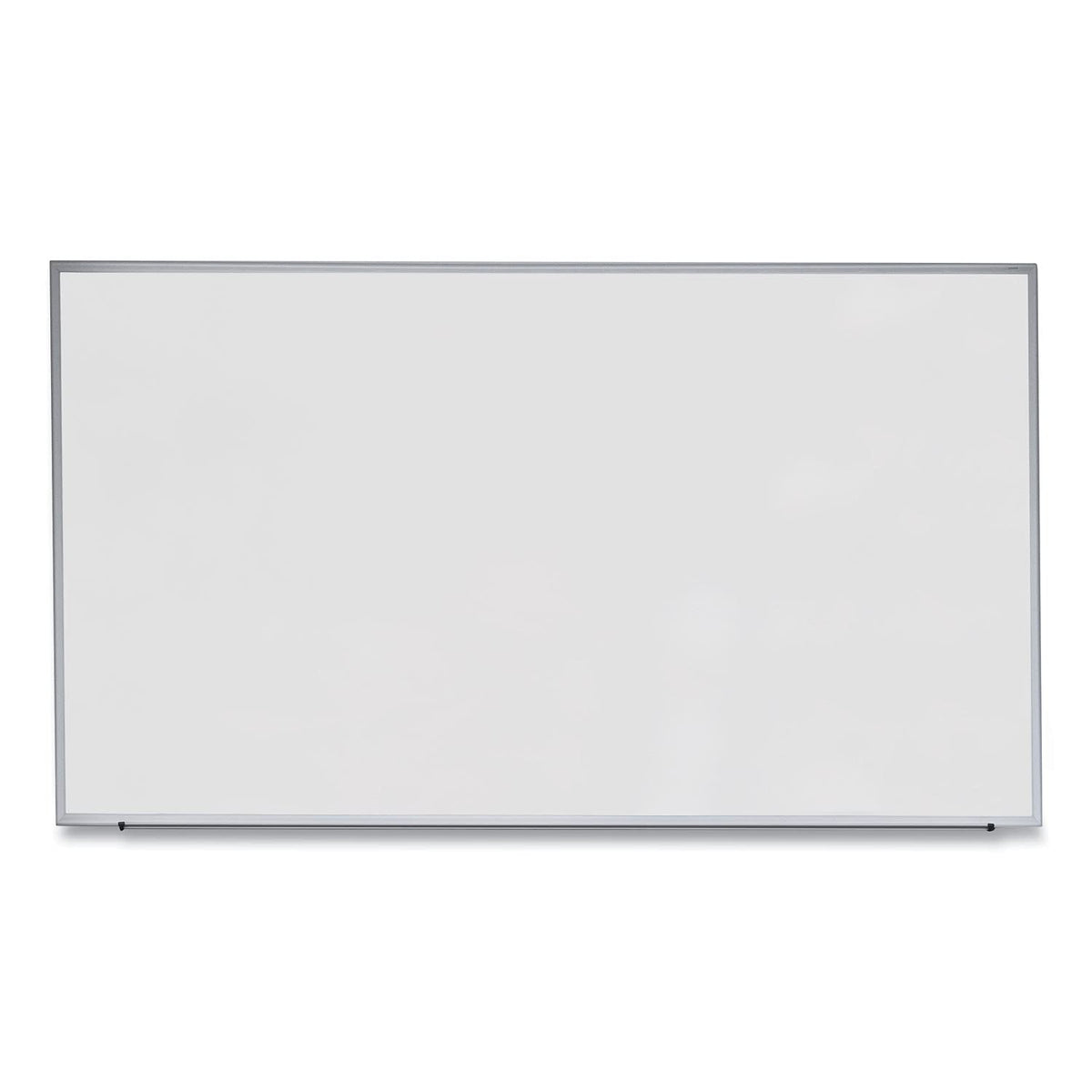 Universal Dry Erase Marker Board, Melamine, 72 x 48, Oak Wood Frame