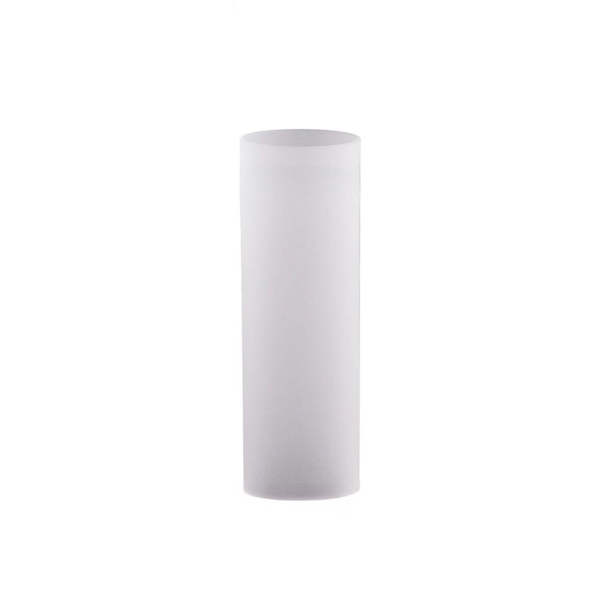 WGVI Hurricane Candle Holder Sleeve, W: 3", Ht: 14", Frosted Glass Cylinder Open Both Ends, Chimney Tube Shade, 12 Pieces