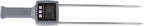 Pilipane Cotton Humidity Meter Portable LCD Digital Display Handheld Cotton Humidity Tester for Cottonseed Cotton ABS Stainless Steel 458mm