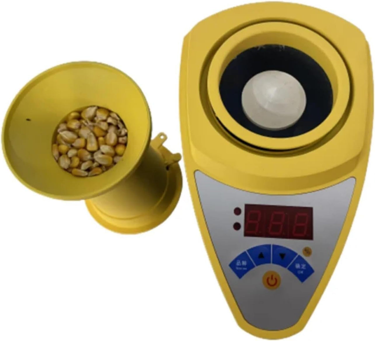 GOYOJO Grain Moisture Meter Portable Moisture Tester 3-35% Range 0.1% Accuracy Accurately Tests 24 Kinds of Grains Wheat, Corn, Rice Moisture Tester