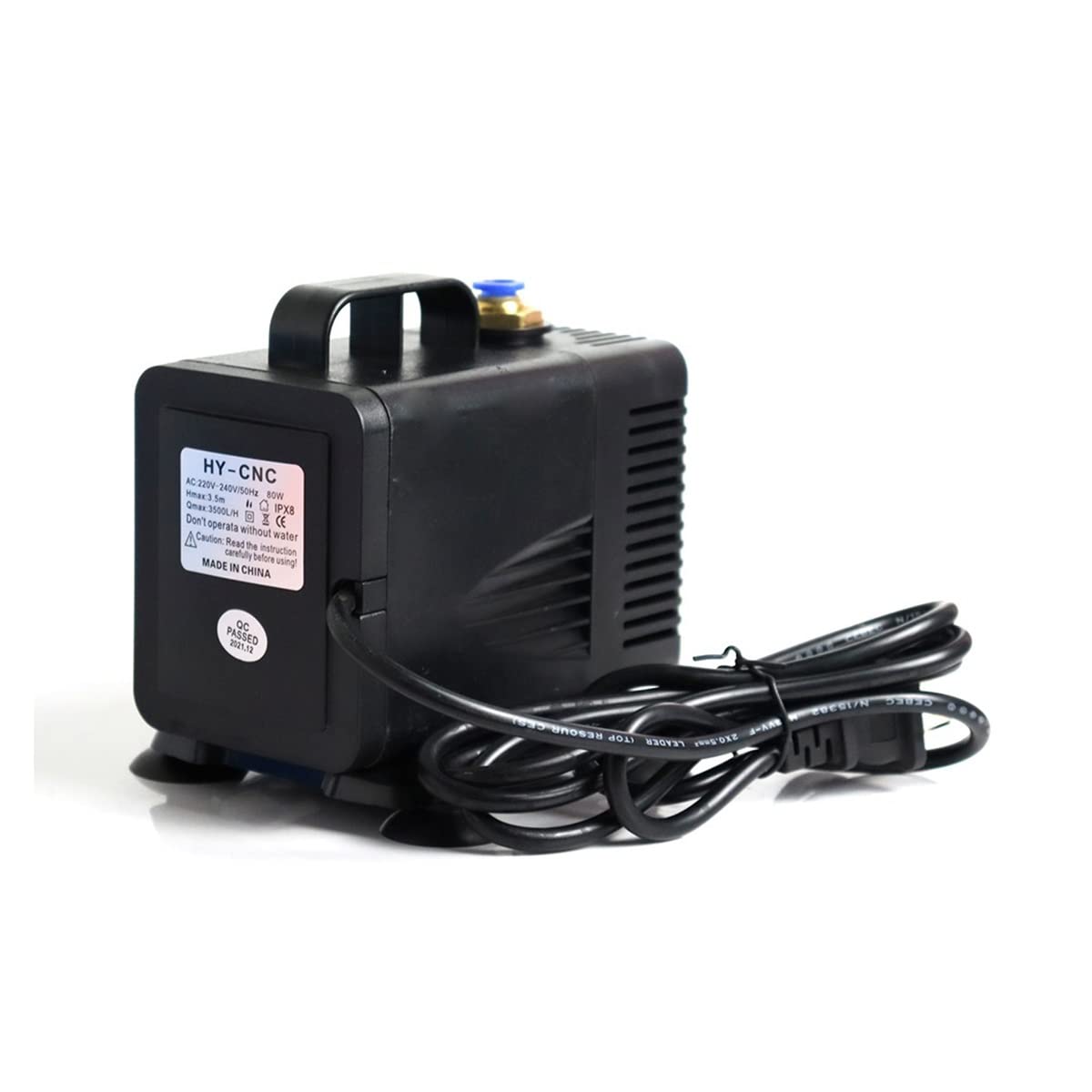 Submersible Sump Pump 80W 3.5M Submersible Water Pump Multi-Function 3500L/H IPX8 220V&5M Pipe Transfer Pump (Voltage : Pump and Pipe C)