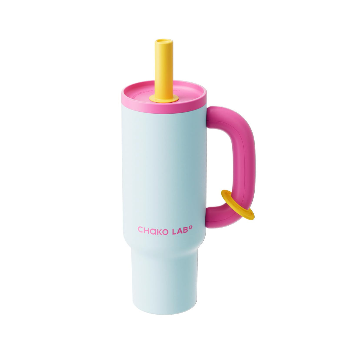 CHAKO LAB BaWang Insulated Tumbler | Tumbler with Handle and Straw 33oz | Cup Holder Friendly for Travel | Leakproof Water Bottle | BPA-Free | Midnight