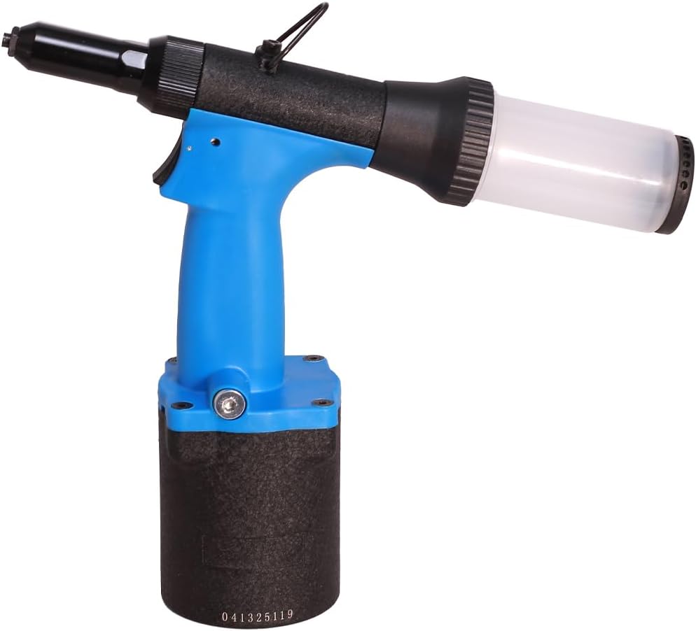 Self-Suction Pneumatic Rivet Gun Air Pop Riveter Gun Kit, 3/16", 5/32", 1/8", 3/32" Hydraulic Riveting Tool for High Power Air Compressor, w/Extra Jaws