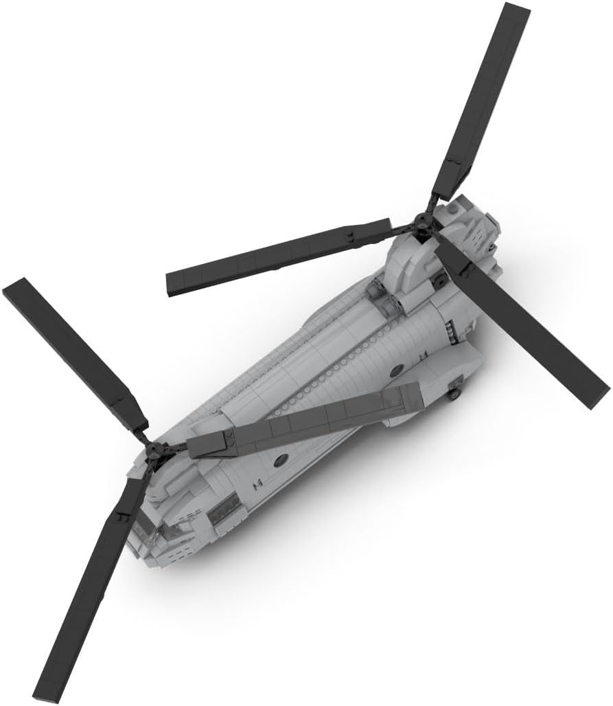 Military Fighter Series Model Block Set, MOC CH-46 Sea Knight Military Model Building Blocks Set (1202PCS), 396BWPLT738ZC16AZJ