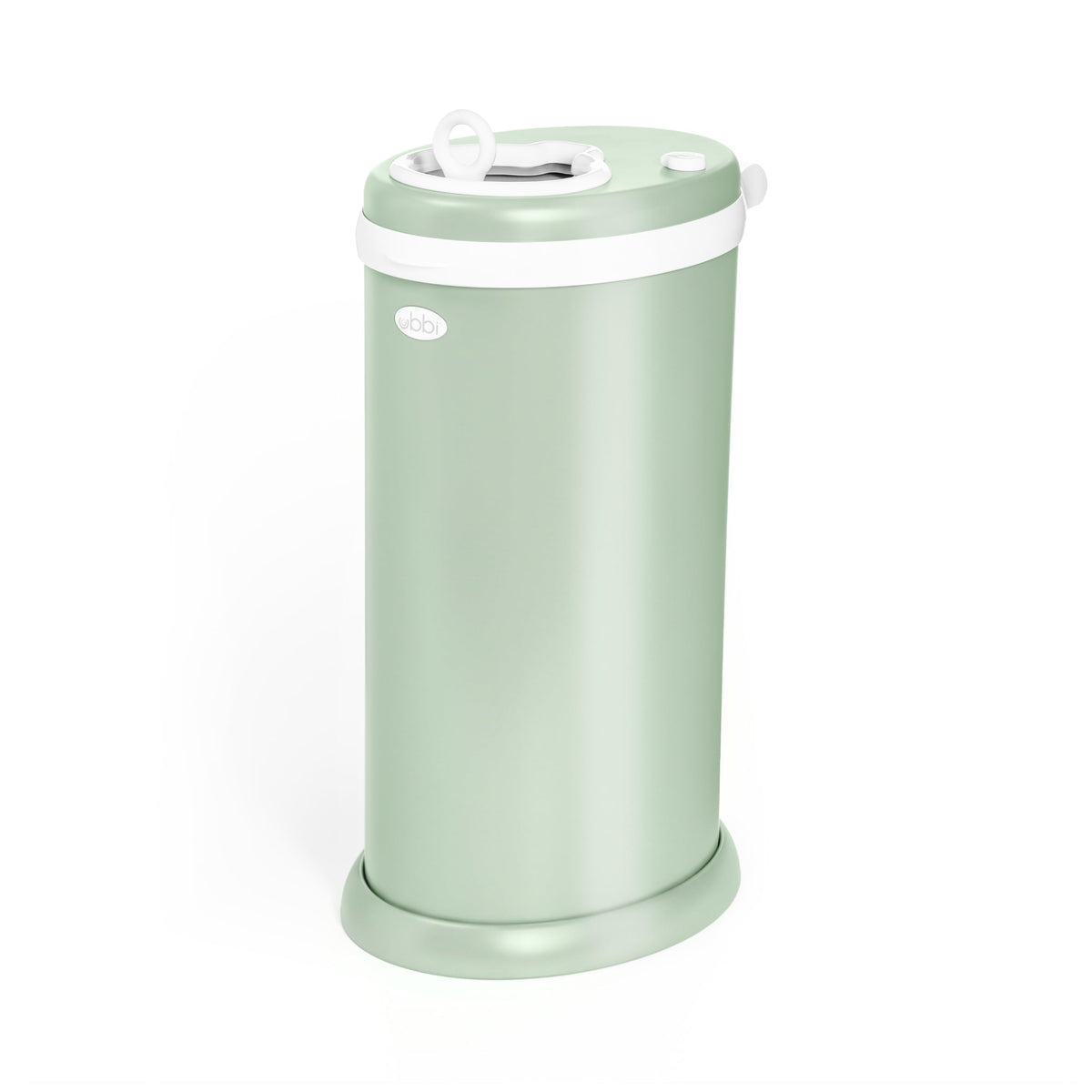 Ubbi Stainless Steel Diaper Pail, No Special Bags, Odor-Locking, Taupe