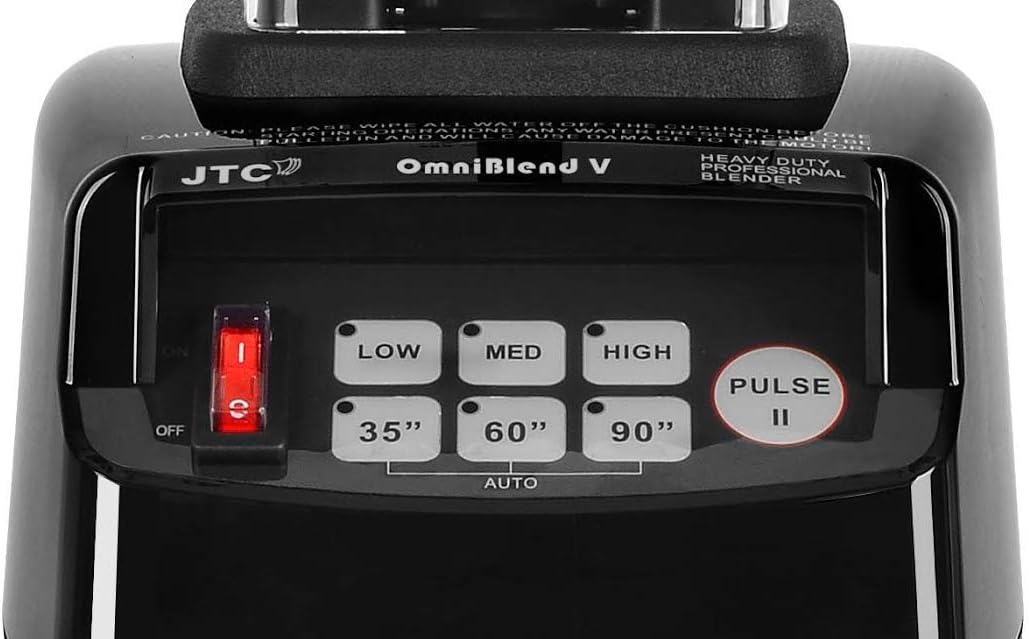OmniBlend V 2.0 Liter Professional Edition, Large Commercial Smoothie Blender, Heavy Duty 3-Speed, Self Cleaning, Multifunctional BPA-Free Shatter-Proof Tritan Jar