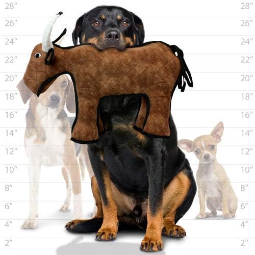 TUFFY® 2 Pack Bull Ultra Durable Plush Dog Toys