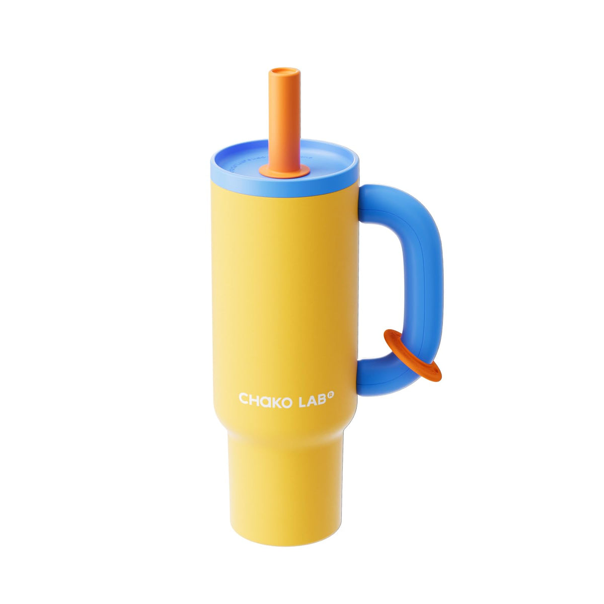 CHAKO LAB BaWang Insulated Tumbler | Tumbler with Handle and Straw 33oz | Cup Holder Friendly for Travel | Leakproof Water Bottle | BPA-Free | Midnight