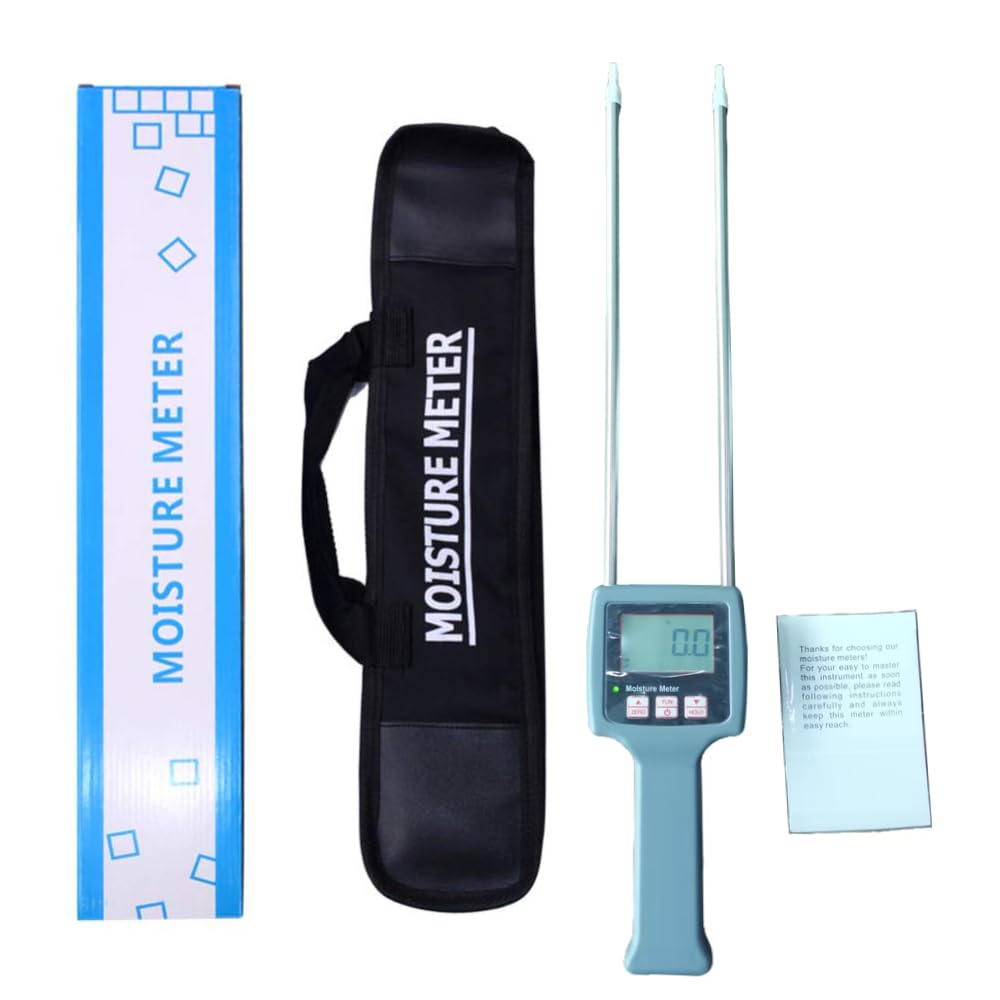 Digital Tobacco Moisture Meter Tester with LCD Display Measuring Range 8% to 40% Resolution 0.1 Accuracy ± 0.5% n