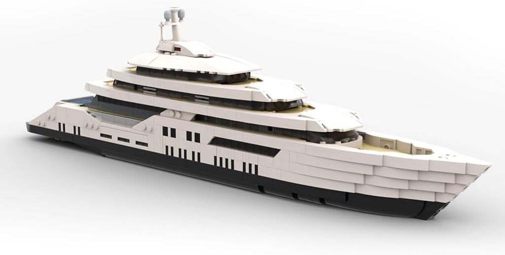 1/200 Yacht Model Building Kit, Mini Ship Series Building Block Set, Creative Interactive Building Toy for Teens and Up (1651PCS+), 49.6 x 7.2 x 16.8cm, 8P0JUD35DBI35C15EJYA