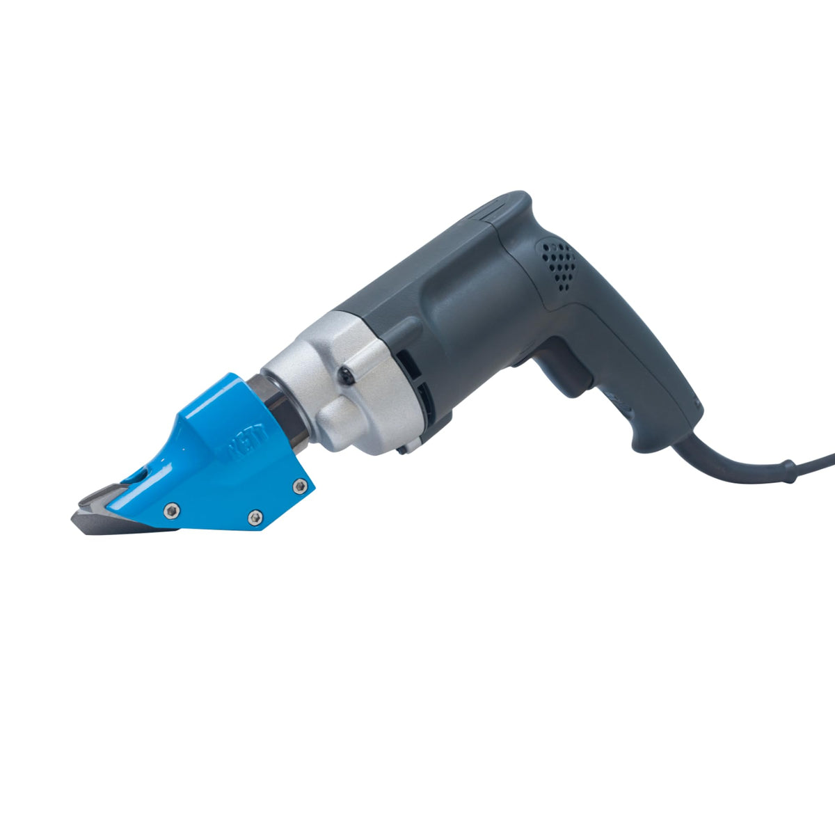 Kett P-2042 Pneumatic Straight Handle Sheet Metal Shear – 16 Gauge Steel Capacity, Variable Speed Air Tool for Steel & Stainless Metal Cutting