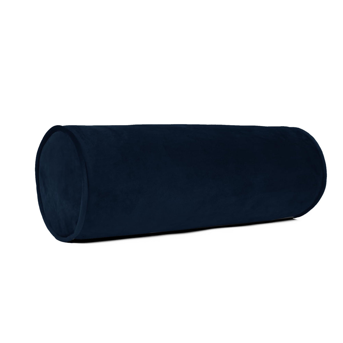 Sherry Kline Velvet Neck Bolster Pillows Set of 2, Plush Velvet Decorative Cylinder Throw Pillows for Couch, Sofa & Bed, Round Accent Pillow, Back & Neck Support, Brown, 18" x 6"