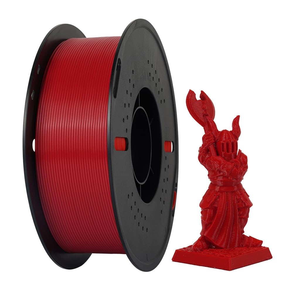 Kingroon PETG 3D Printer Filament, 10 Rolls, Dimensional Accuracy +/- 0.03 mm, 1kg Spool(2.2lbs), 1.75 mm，10KG Ten Colors Black White Grey Red Blue Green Yellow Orange Transparent Silver