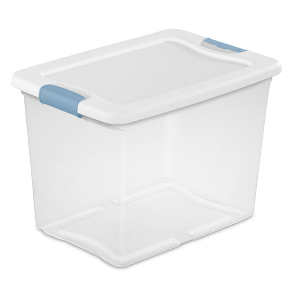 Sterilite Latching Box with Lids for Home and Office, 32 Quart, 6-Pack
