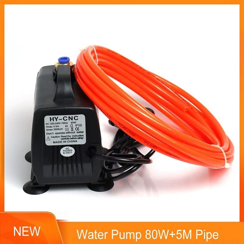 Submersible Sump Pump 80W 3.5M Submersible Water Pump Multi-Function 3500L/H IPX8 220V&5M Pipe Transfer Pump (Voltage : Pump and Pipe B)