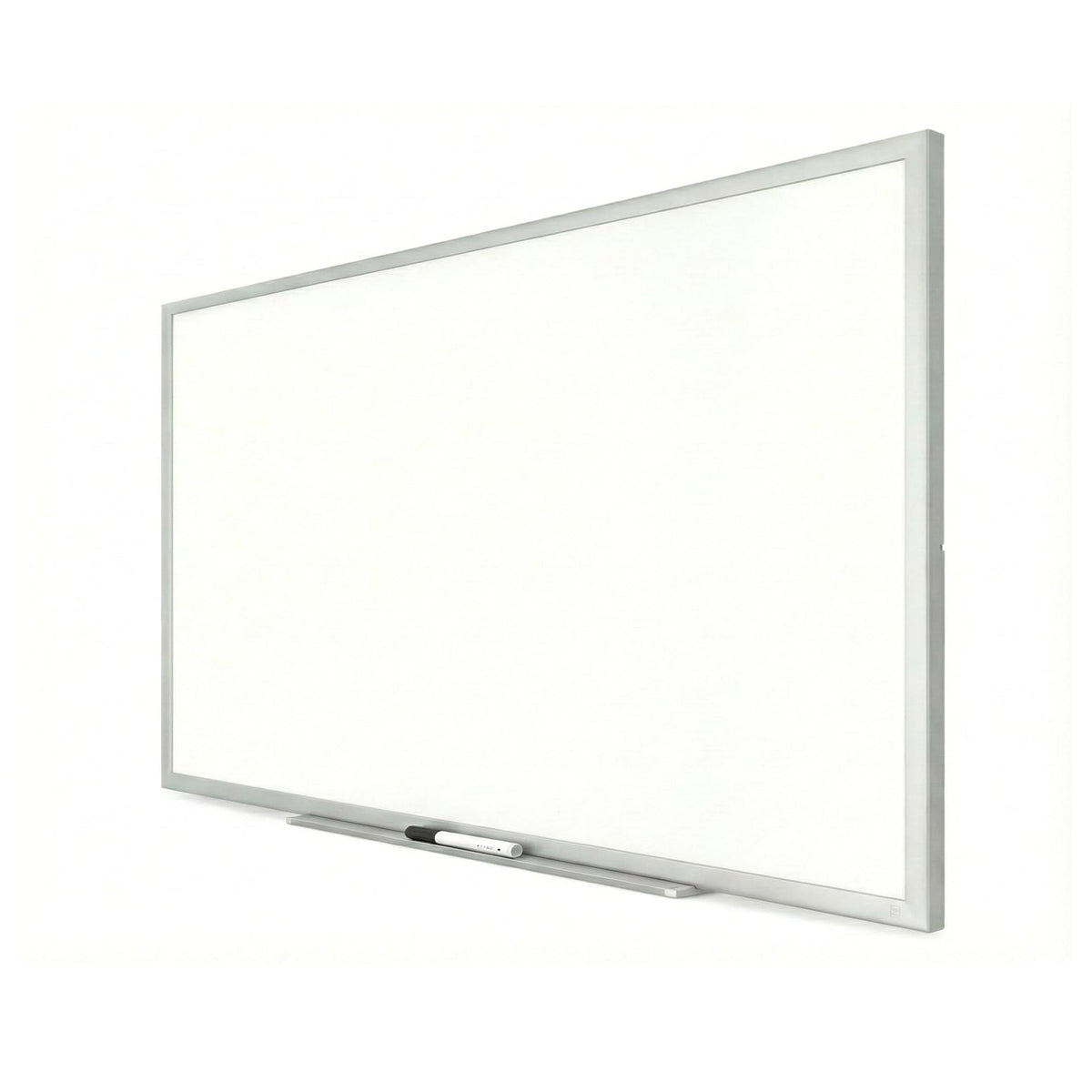 TRU RED Magnetic Steel Dry Erase Board, 5 ft x 3 ft, Black Frame