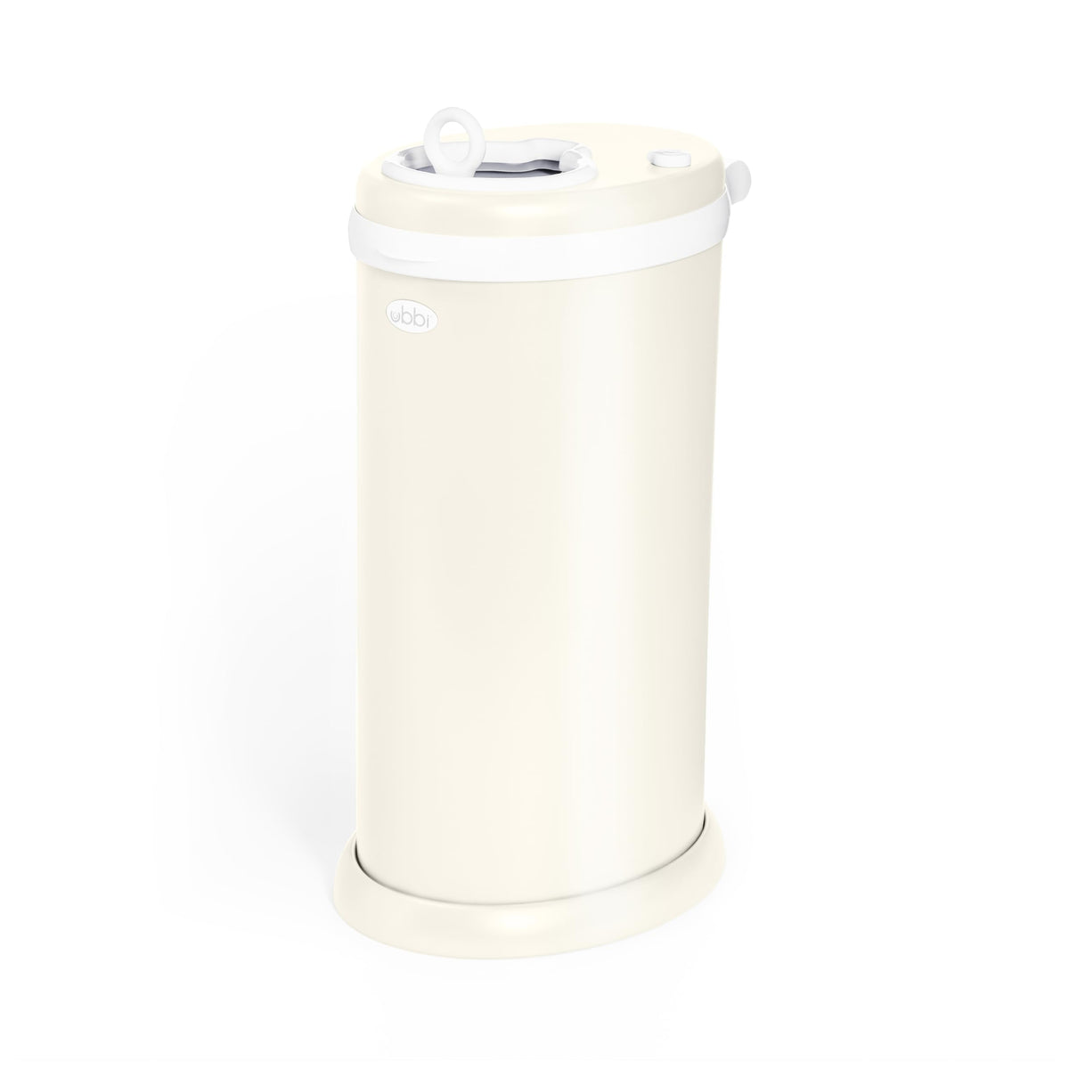 Ubbi Stainless Steel Diaper Pail, No Special Bags, Odor-Locking, Taupe
