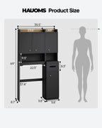 7-Tier Over Toilet Storage Cabinet, 2-in-1, Separable Bathroom Storage