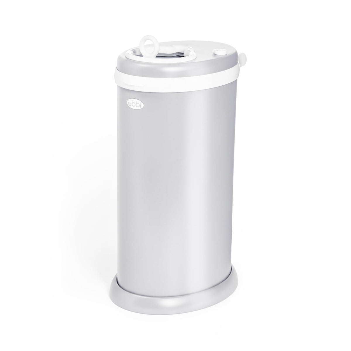 Ubbi Stainless Steel Diaper Pail, No Special Bags, Odor-Locking, Taupe