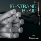 Seaguar Threadlock Braided Fishing Line, Low Visibility White, Multiple Sizes