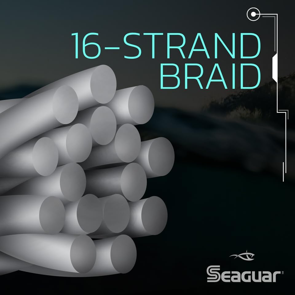 Seaguar Threadlock Braided Fishing Line, Low Visibility White, Multiple Sizes