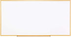 Universal Dry Erase Marker Board, Melamine, 72 x 48, Oak Wood Frame