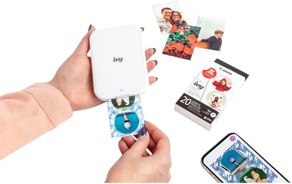 Canon Ivy 2 Mini Photo Printer (5452C018) Bundle