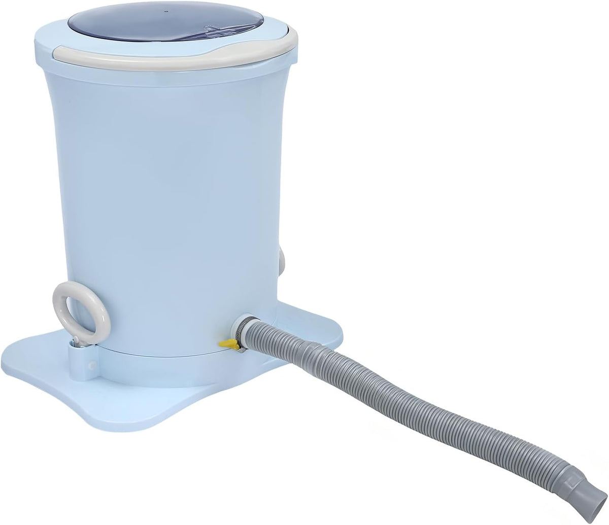 Large Capacity Hand Crank Clothes Wringer,Manual Clothes Spinner Dryer Portable Hand Powered Non Electric Laundry Spin Wringer For Camping, Apartments, Dorms, Travel (Blue)